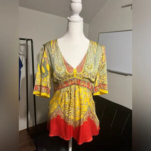 Elie Tahari Paisley Print Blouse l PTP 17